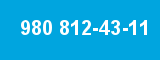 980 812-43-11 980 812-43-11